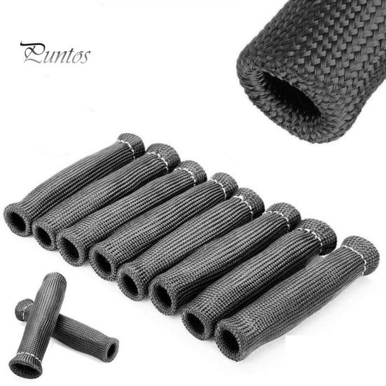 8Pcs Profissional Acabamento Fino Espessado Protetor de Vela de Ignição Vela de Ignição Proteção Térmica Manga Isoladora Acessórios Automotivos