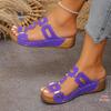 Platform Size Womens Slide Plus Sandals Hollow Buckle Wedge Slides Hband Beach Slippers For Women