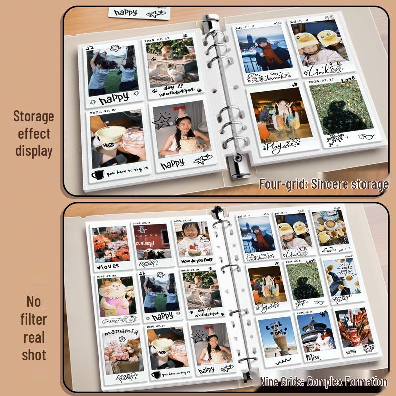 Polaroid Photo Card Album Holder: 3-Inch, 149-Grid Storage for Photos and Postcards.
