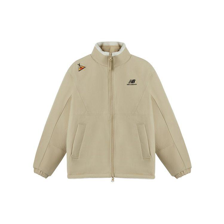 New Balance JHI Velvet Jackets Unisex Khaki Stand Collar Moderate NQA89013-IV