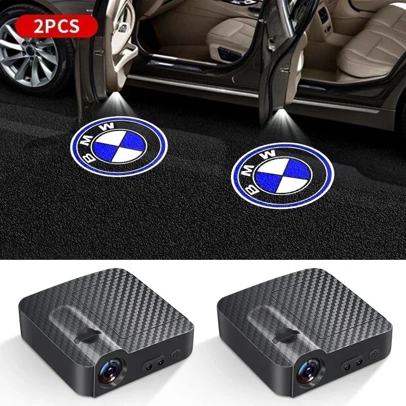 VXBH5 E60 E93 New 2025 Car For BMW Car Logo Wireless Courtesy Car Door Projector LED Shadow Lights Lamp For BMW E46 E85 E60 F10 E39 F3
