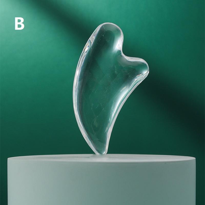 1Pcs Transparent Gua Sha Board Gua Sha Massage For Face Lifting Gua Sha Scraping Face Massager Resin