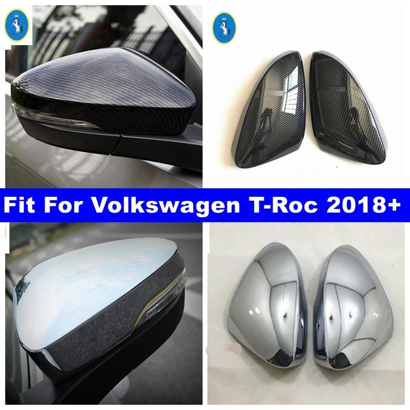 Guscio Copertura Protezione Specchietto Retrovisore Esterno Portiera Auto Accessori Trim Per Volkswagen T-Roc T Roc 2018 -