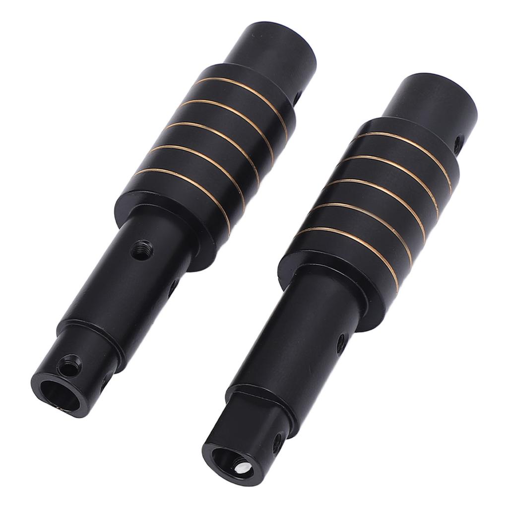 2Pcs RC Rear Axle Tube Brass Remote Control Car Axle Tube Set for Axial SCX10 Pro 1/10