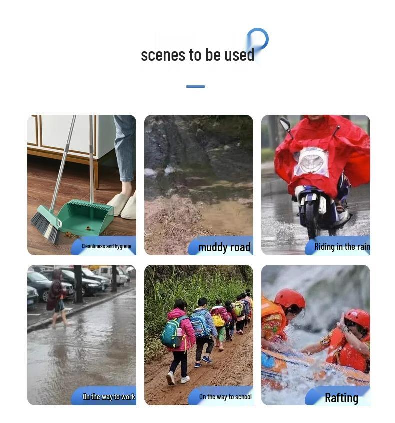 Waterproof Non-Slip Transparent Disposable Rain Boot Covers