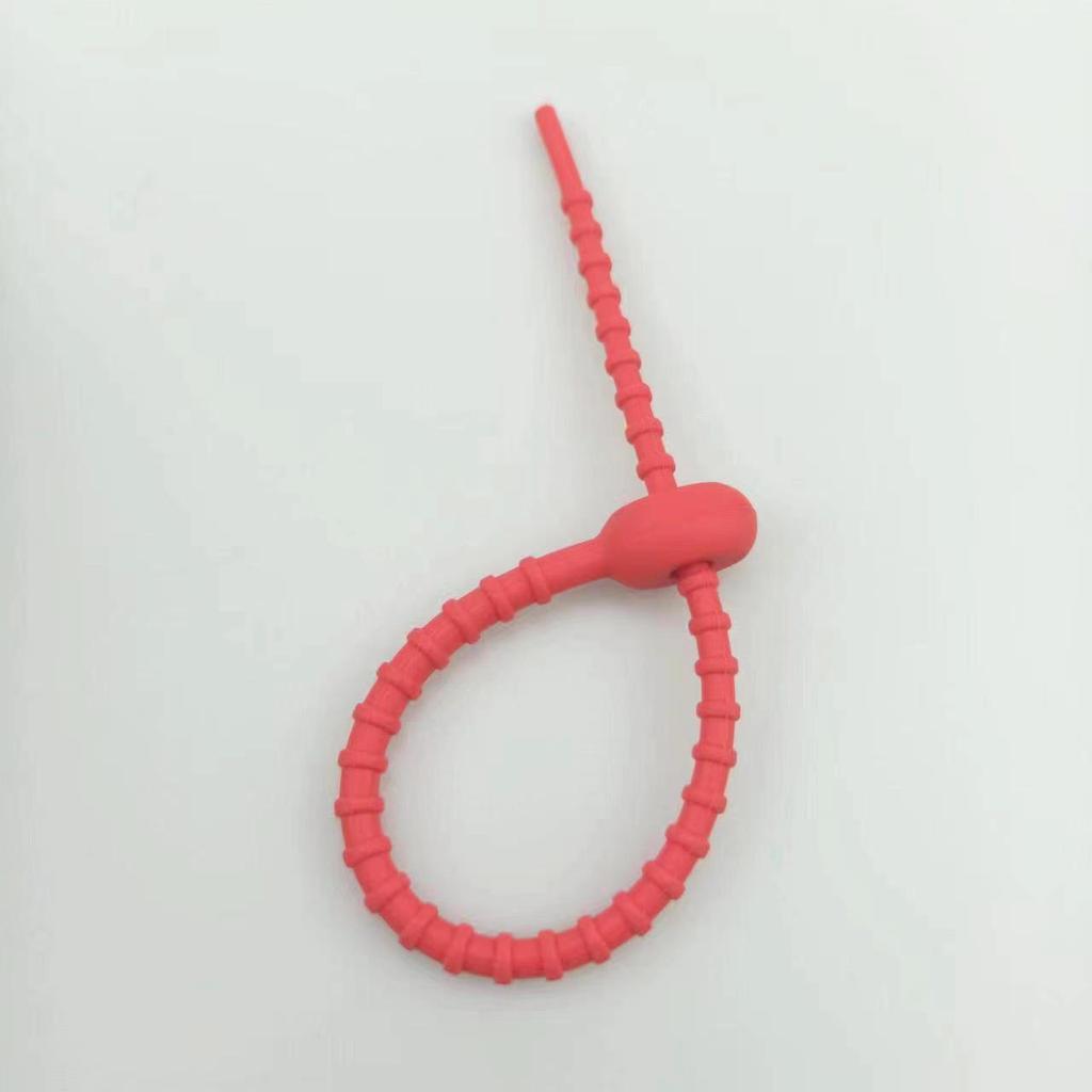 Tadpole Silikon-Kabelbinder: Bunte Schlüsselanhänger-Accessoires und -Bänder für DIY-Pakete