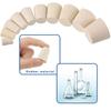 1/23pcs Lab Rubber Push-In Sealing Stopper Flask Conical Tube White Solids Alkaline Resistant Wine Bottle Erlen Rubber Stopper 7