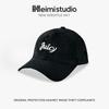 25 Early autumn new three-dimensional embroidered plush high-quality baseball cap versatile face small warm cap