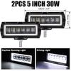 4 Inch 5 Inch 7D Angel Eye LED Work Light Bar Offroad 4x4 Spotlight Fog Lamp 12V 24V Driving Work Lamp DRL for Truck SUV ATV