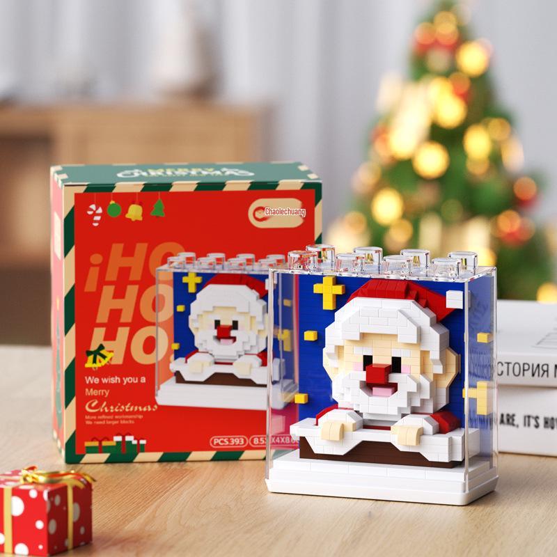 Christmas Tree Music Box Building Blocks - Santa & Snowman Toys for Kids