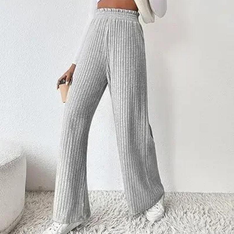 Herbst Und Winter Lange Hosen Mode Frauen Beiläufige Lose Gestrickte Hosen Dame Warme Hosen Weibliche Kleidung 29758