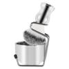 Shaving Set Soap Bowl + Shaving Brush + Stand Holder, Stainless Steel + Nylon Brush Kit Pure Hair Shaving Brush Kit