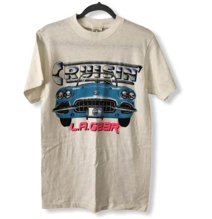 L.A.Gear Vintage LowRider Cruisin Car T-Shirt -father s day shirt L
