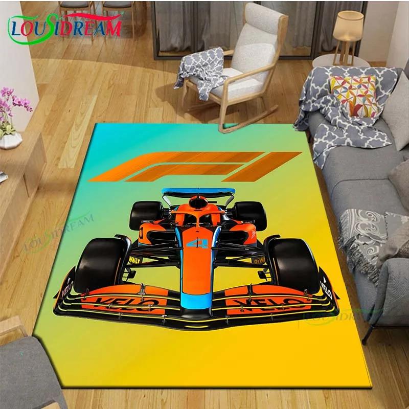 3D Racing Car Decor Carpet Non Slip Rug for Balcony, Bedroom, Kitchen & Coffee Table Stylish Floor Mat & Gift