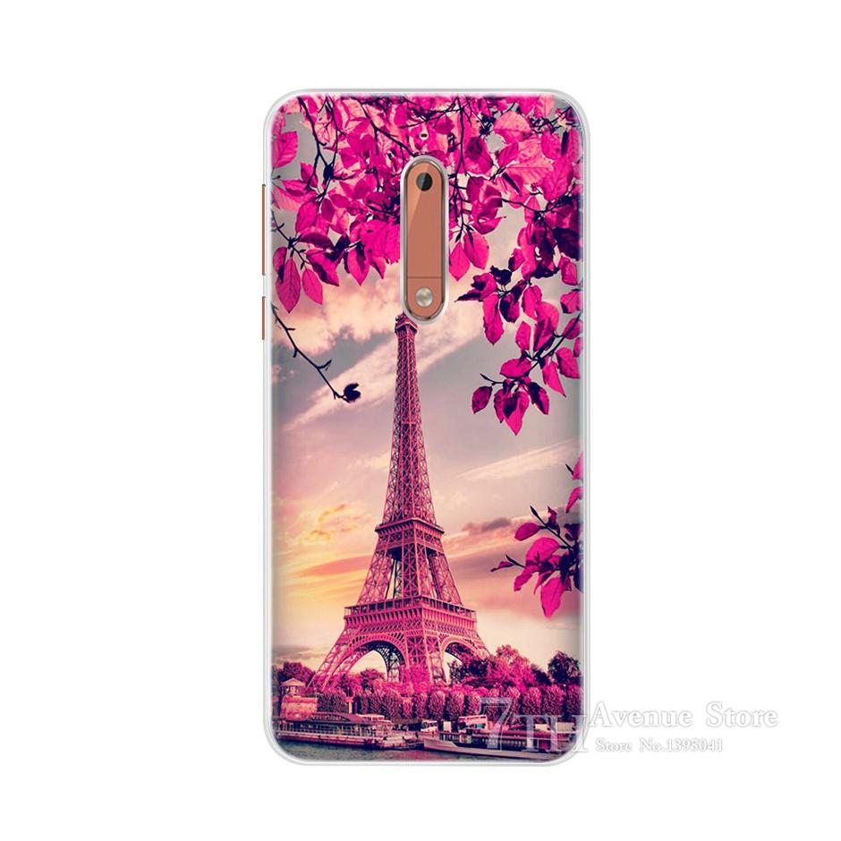 For Nokia 5 Case 5.2" Cartoon Soft Silicone TPU Phone Case For Nokia 5 Nokia5 Global Dual TA-1024 TA-1053 TA-1044 Back Cover