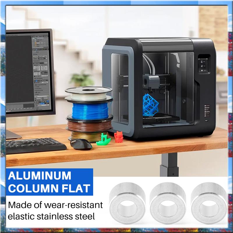 Top Deals Aluminum Column Flat Gasket Bushing 6Mm Aluminum Bushing Aluminum Barrier 3D Printer Accessories For Openbuilds