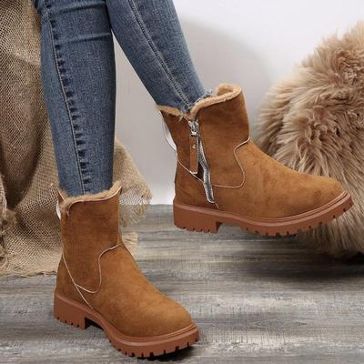 Damen Schneestiefel 2025 Winter Neuankömmling Fleecegefütterte Damenschuhe Warme Stiefel Verdickte Baumwollschuhe Damenstiefel
