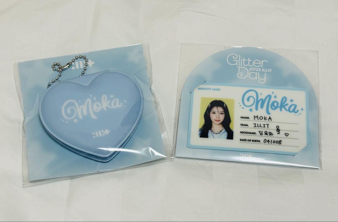 

[USED] ILLIT Seoul Con Goods ID Card Set Mini Photo Holder Mocha