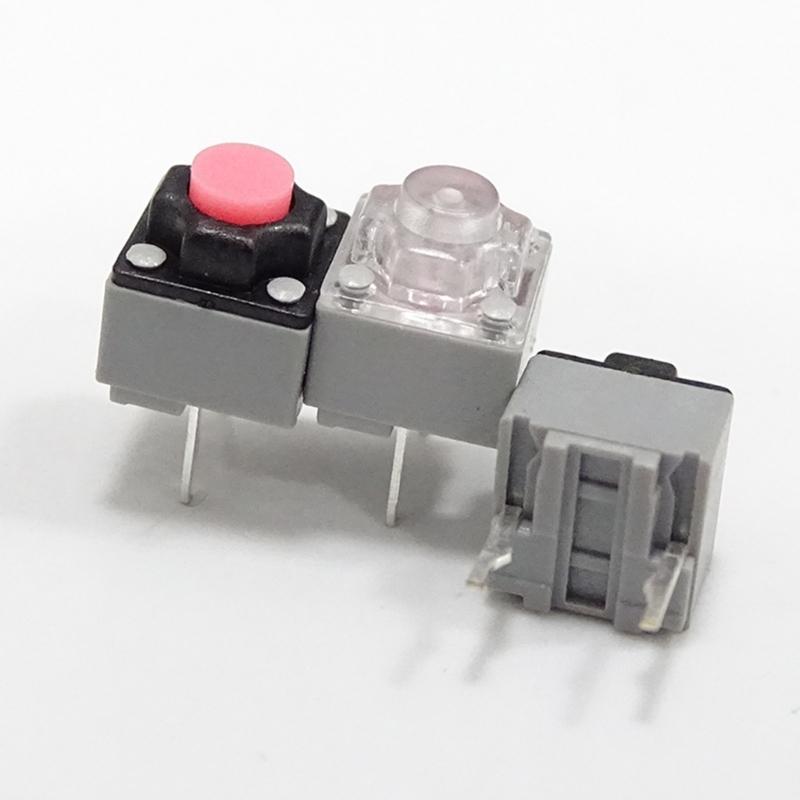 6x6x7.2mm Quiet Microswitch 10Million Clicks Life Mouse Button 2Pins Microswitches 10PCs