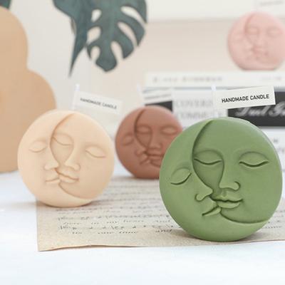 Warmer Mond Sonne Gesicht Kerze Silikonform DIY Handgemachte Seife Kerze Schmuck Handwerk Kerzenform Kerzenherstellungszubehör Handwerksgeschenk