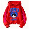 2025 New Hooded Sweatshirt Pullover Hooded Sweatshirt KPop Demon Hunter JINU Hooded Sweatshirt Children's Boys Fashion Jacket