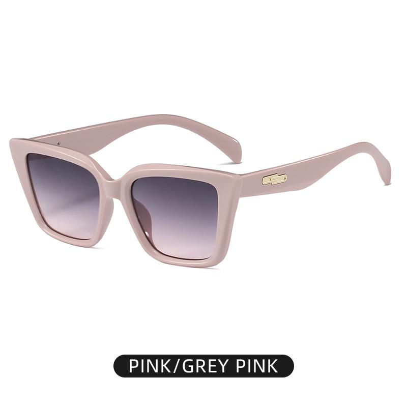 Xiaomi Retro Large Frame Cat Eye Round Face Rice Nail Sunglasses 2025 New Women's Street Photography Ultraviolet Sunglasses 3196