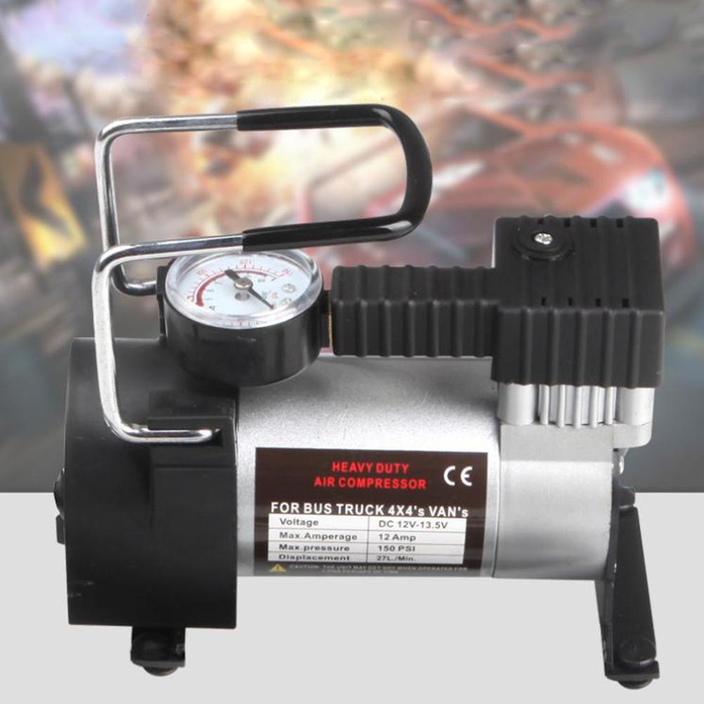 

12v150psi Portable Metal Air Compressor Car Tyre Inflator Automotive Inflation Pump Mounted Auto Tire Tyre Pump for Bicycle Moto China Mainland