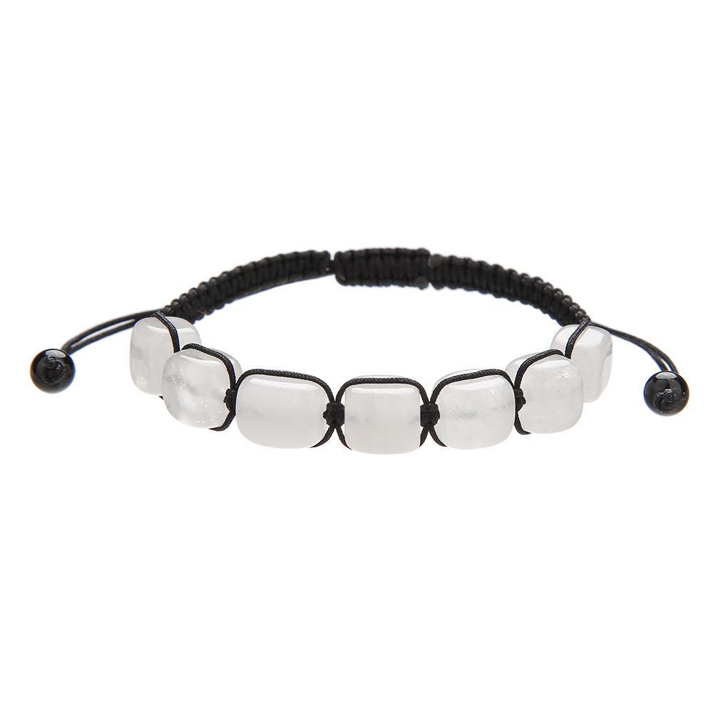 Zhouhang Natural Crystal Aventurine Amethyst Woven Bracelet Jewelry