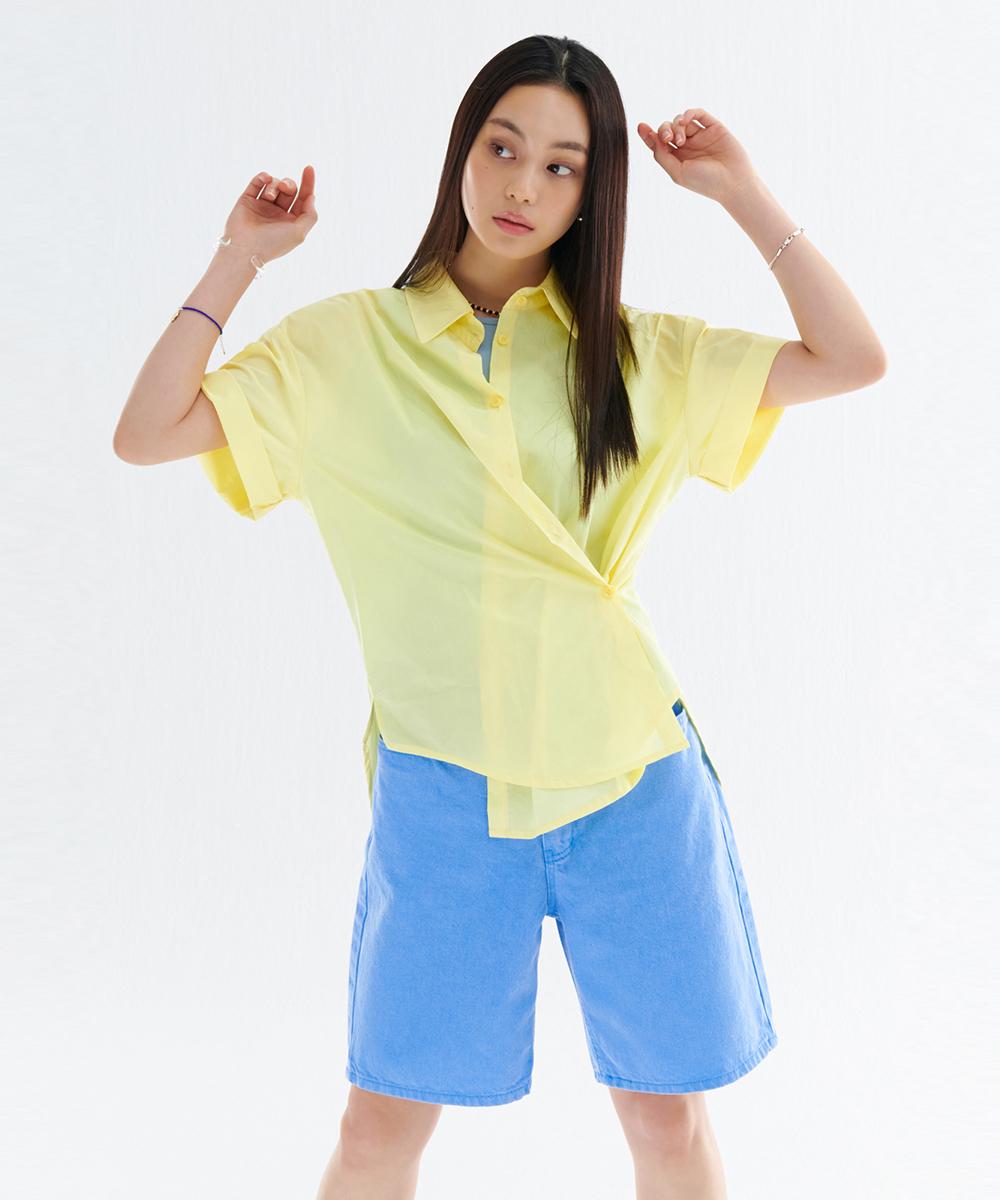 Nupak Side Button Cotton Shirt