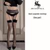 Lace Suspender Thigh-High Stockings with Over-the-Knee Design