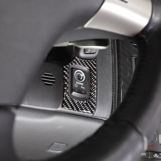 Soft Carbon Fiber Engine Start Stop Button Trim Sticker For Corvette C6 05-13 US