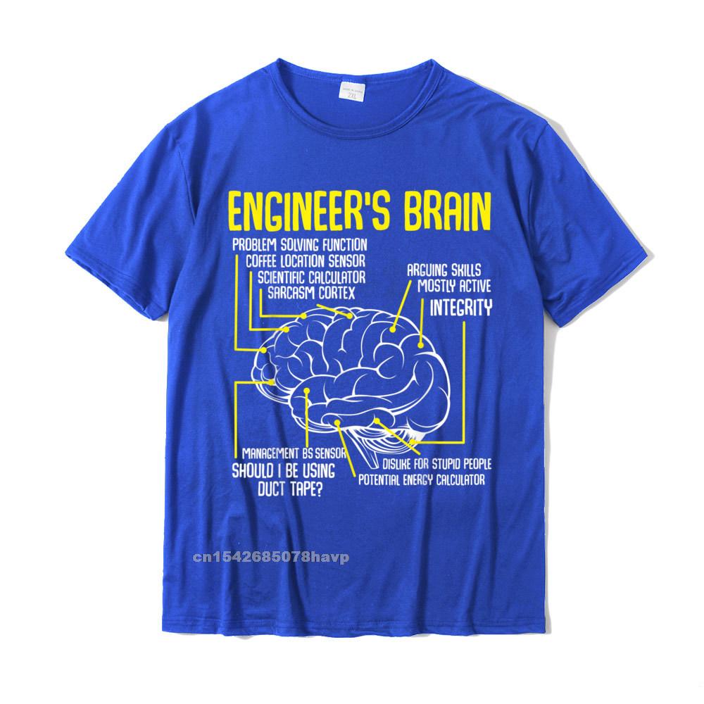 Engineers Brain Funny Engineering Games Process Funny TShirt Unisex Slim Fit Gift Tops Tees Cotton Tshirts Fitness Tight