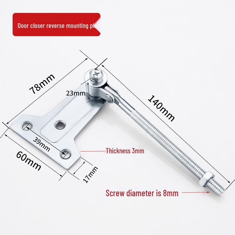 Automatischer hydraulischer Türschließer mit 90°-Feststellfunktion für Brand- und Flurtüren