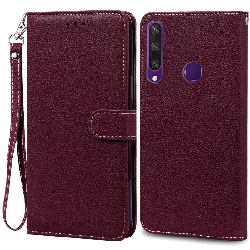 Pro pouzdro Huawei Y6P Kožené peněženkové vyklápěcí pouzdro Pro pouzdro Huawei Y6p MED-LX9N Měkký plný kryt Coque Fundas pro pouzdro Huawei Y6P