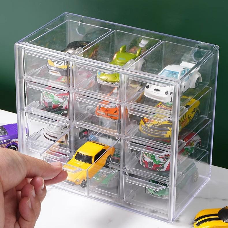Children's Toy Car Display: Acrylic Multi-Layer Storage Box for Small Alloy Cars