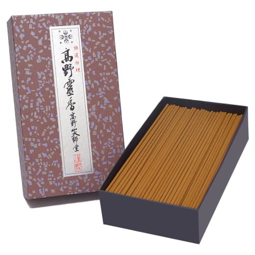 Originales Sandelholz-Räucherstäbchen, Speziell Ausgewähltes Sandelholz Koya Reiko, Große 5-Zoll-Schachtel, für Koyasan Daishido