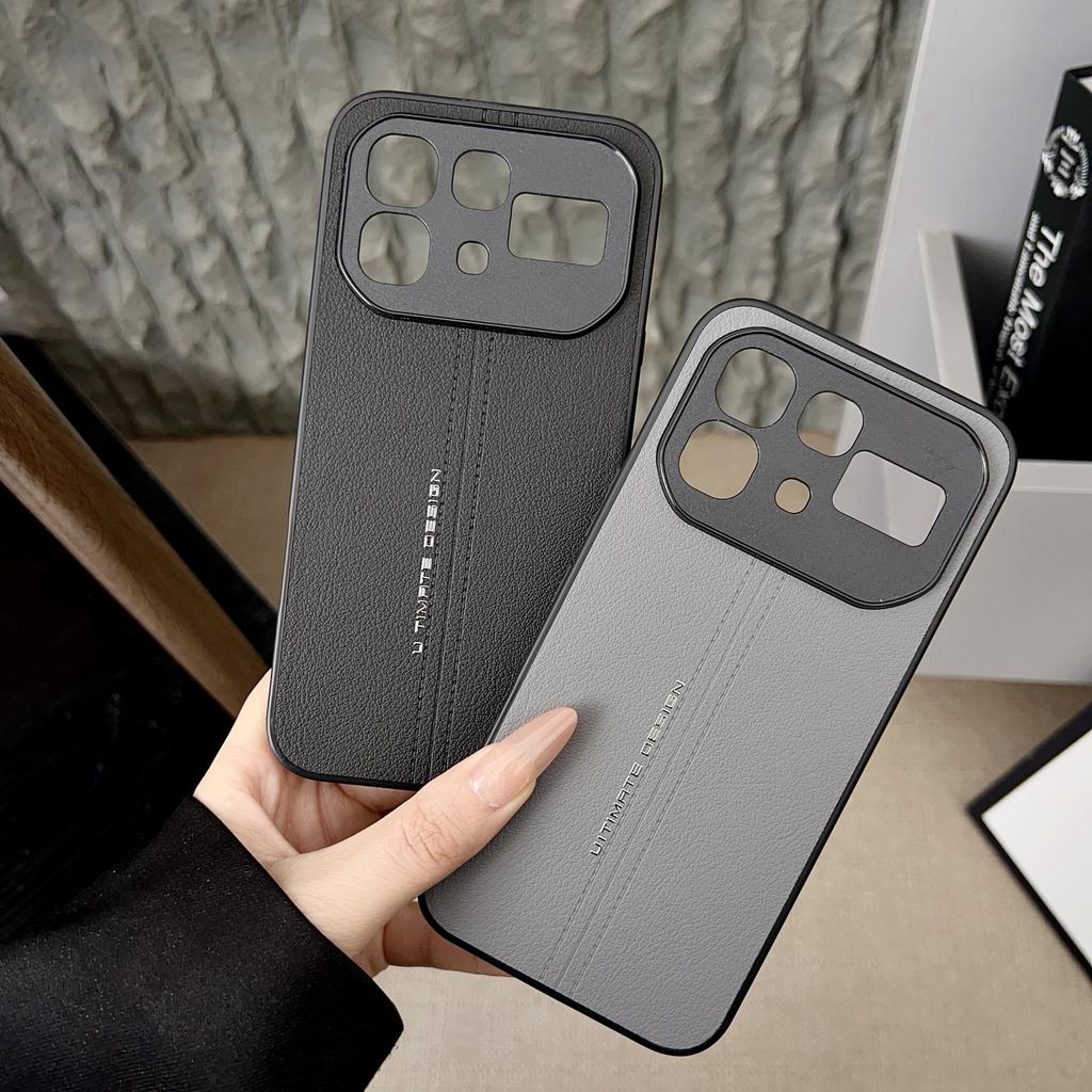 For Infinix Note 60 Pro Case Matte Hard Luxury Leather Anti Fall Protect Phone Cover For Infinix Note 60 Shell Shockproof Bumper
