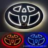 5PCS 5D LED Light Car Logo Front Rear Trunk Grille Emblem Fit Toyota Corolla Camry PRADO LANDCRUIS Avalon Yaris Mod Parts