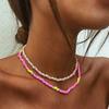 2025 Boho Double Layers Seed Beads Necklace for Women Collar Charm Handmade Aeesthethic Bead Femme Neck  Party Gifts