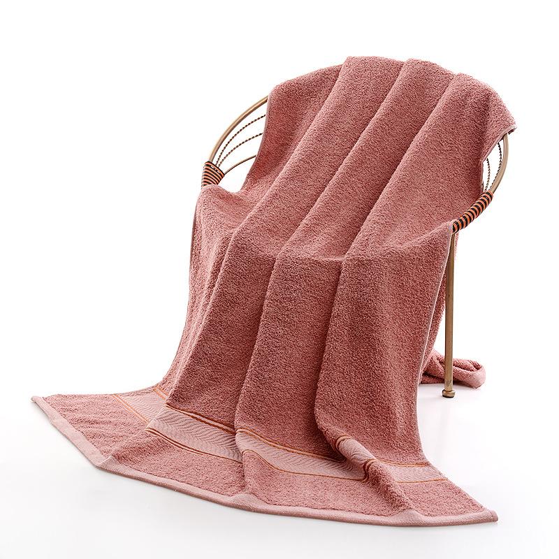 Large Bath Towel Oversized 90 * 170 Pure Cotton Thickened And Soft 570 Grams Plain Polyester Cotton Bath Towel