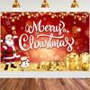 Merry Christmas Backdrop Banner Santa Snowman Background Christmas Decorations for Home2026 Navidad Noel Xmas Gifts NewYear 2026