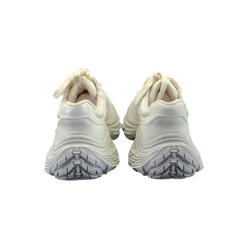 2025 spring new white moonlight, old feeling, polished thick sole, increased height 6cm small sports dad shoes women