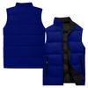 Men's Casual And Fashionable Sleeveless Vest, Solid-color Printed Cotton Jacket