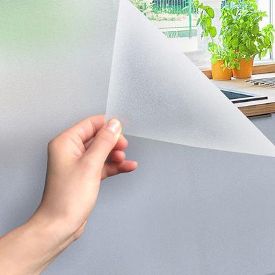 1/2M Película de Ventana Mate Privacidad Protección UV Vinilo Tintado para Vidrio Adhesión Estática Esmerilado Decorativo Adhesivo para Ventana para Hogar