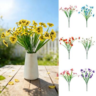 Artificial Flower Decorative Bright Colors Exquisite Shapes Never Fade Lifelike No Maintenance No Watering Natural Fake Flower