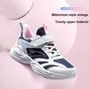 Anta Comfortable Casual Versatile Lightweight Shock Absorbing Low Top Kids Running Shoes Kids Sneakers White New-Ink-Blue Pink A22435522-2
