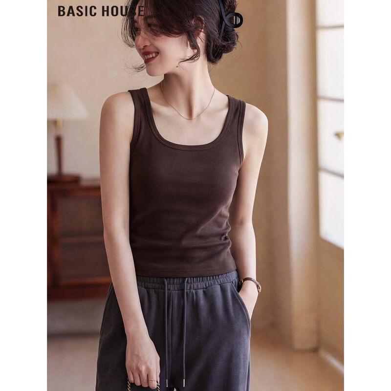 Basic House U-Neck Camisole Tencel Top L