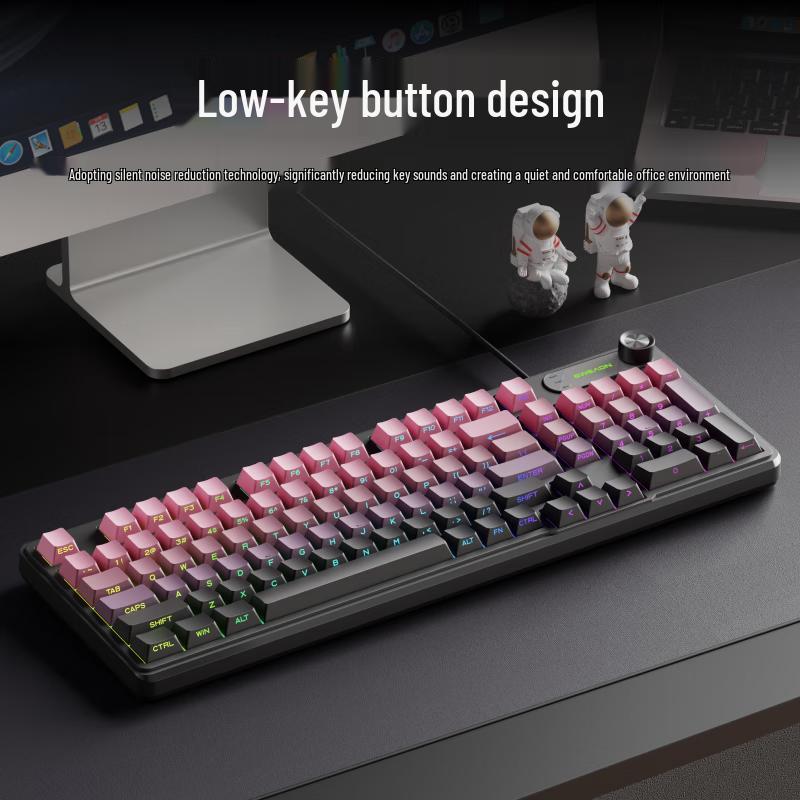 EWEADN V102 Wired Mechanical-Feel Keyboard Mouse Combo