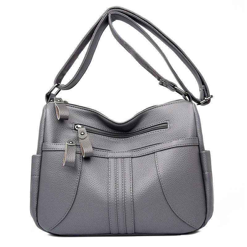 Simple Women's Bag Soft Leather Large-capacity Crossbody Bag Fashionable Single-shoulder Tote Bag