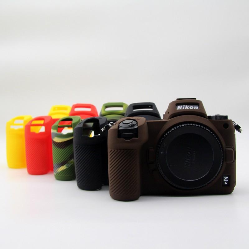 Silicone Camera Body Cover Nikon Z6 II Z7 Z5 Shockproof Protective Sleeve In Black Red Yellow Coffee Camo